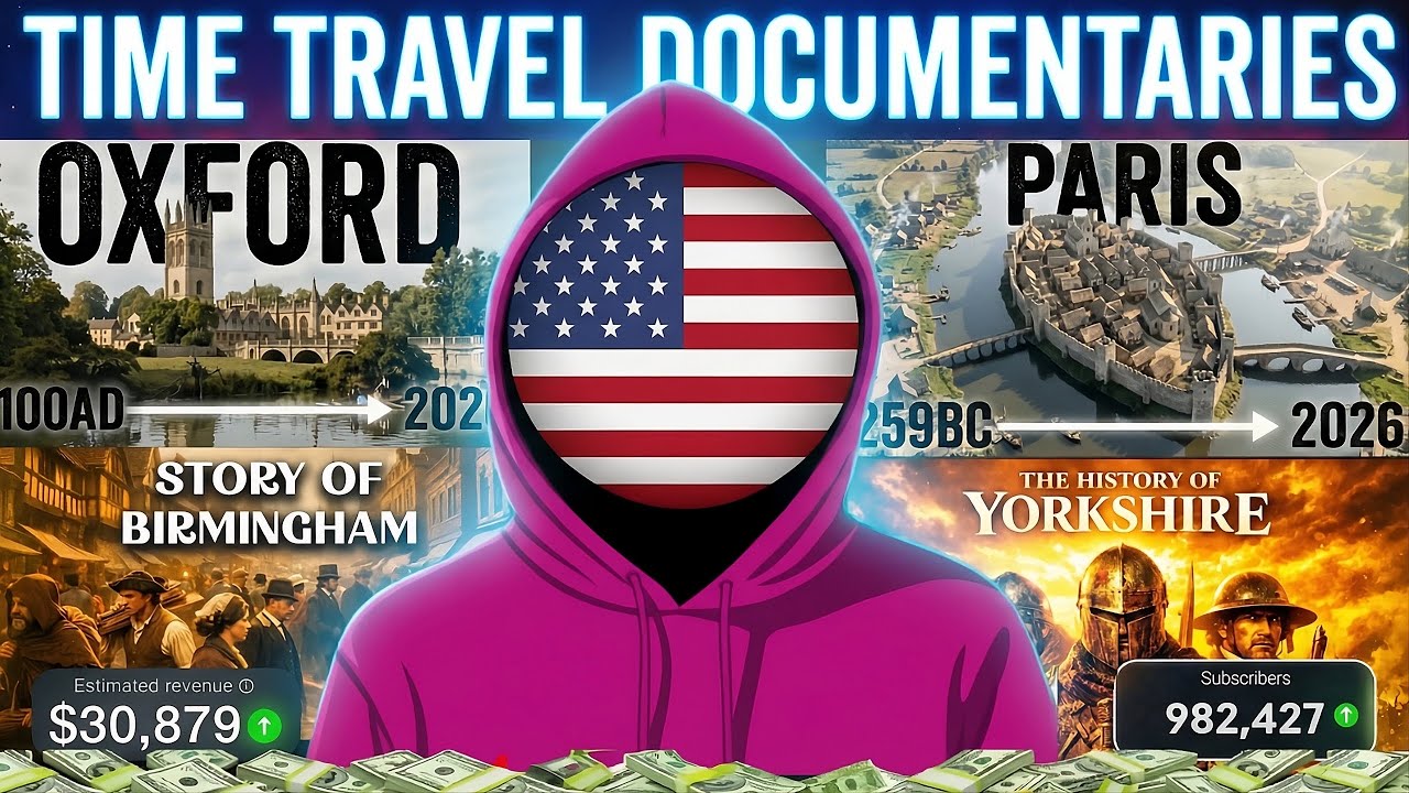 How to Create a Faceless Time Travel USA Documentary Channel : Full Guide!