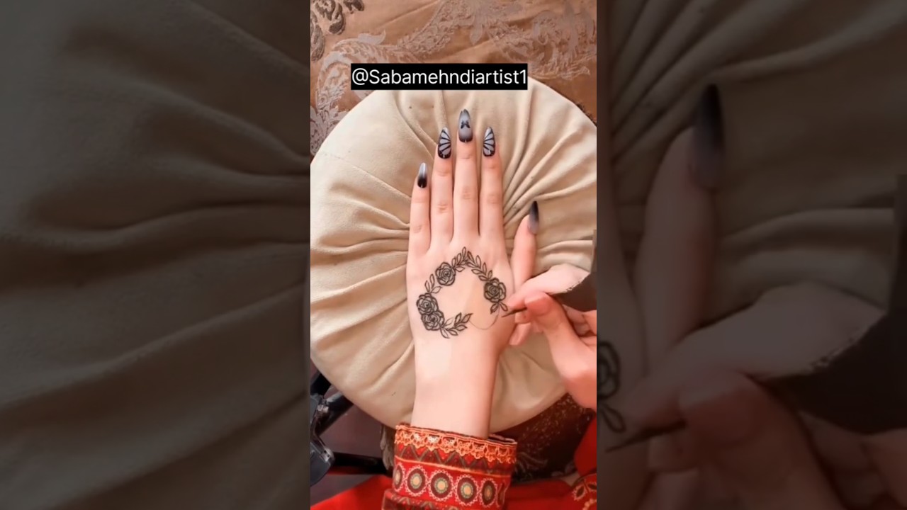 Trending Cute Heart Mehndi Design 💖😍 #shorts #mehndi #mehndidesign #shorts #letestmehndi #viral