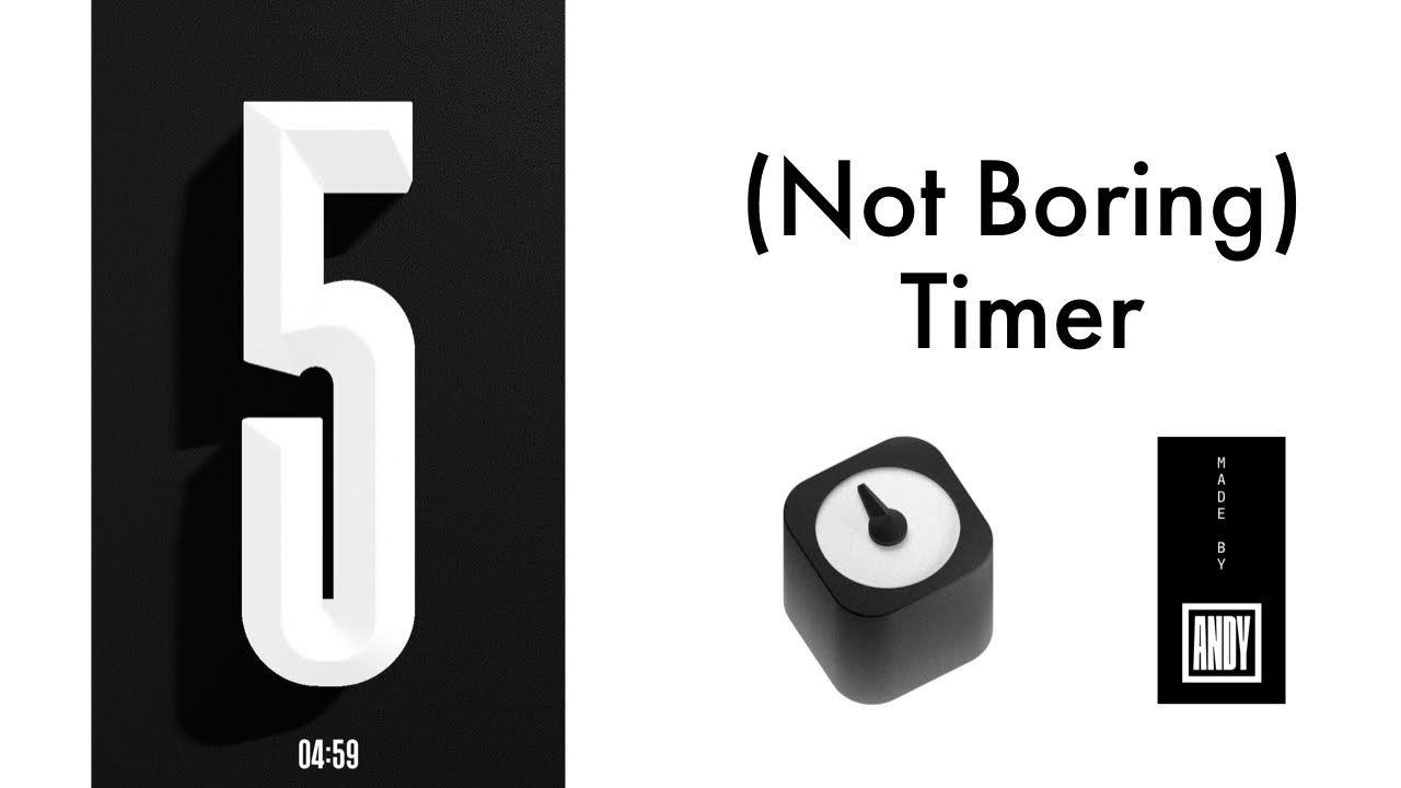 (Not Boring) Timer App Review &ndash; A Beautiful Timer and Stopwatch App
