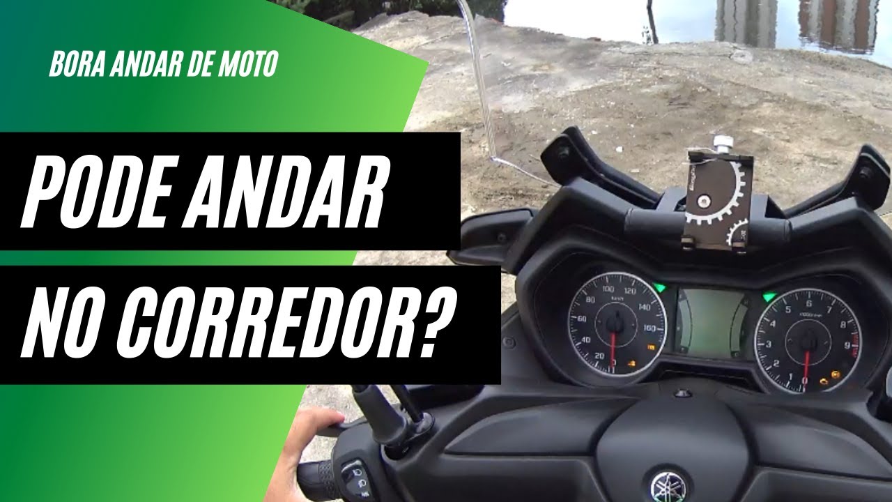 Pode andar de moto no corredor?