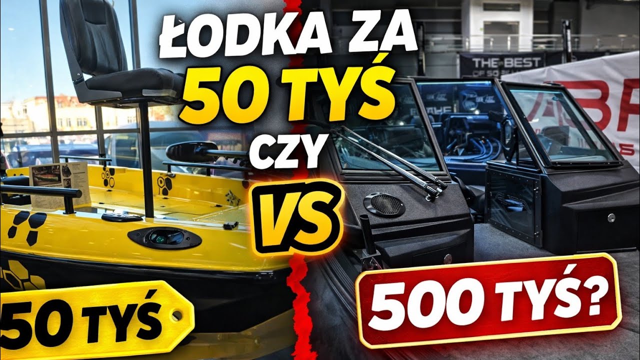 Łódka wędkarska za 50 tyś czy za 500 tyś ?A ty co wybierasz?Rybomania 26 #łódka #wedkarstwo #fishing