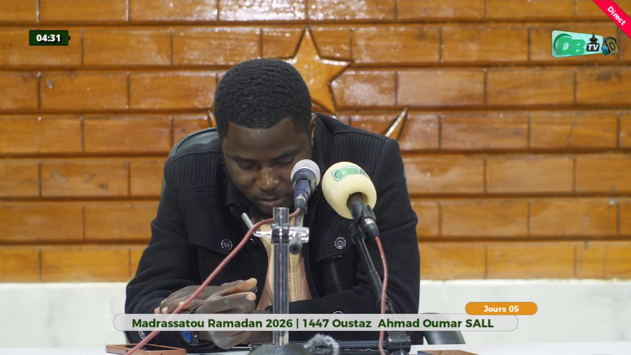 🛑 Direct Jours 05 (Partie 02) | Madrassatou Ramadan | 1447-2026 | Oustaz Ahmad Oumar SALL