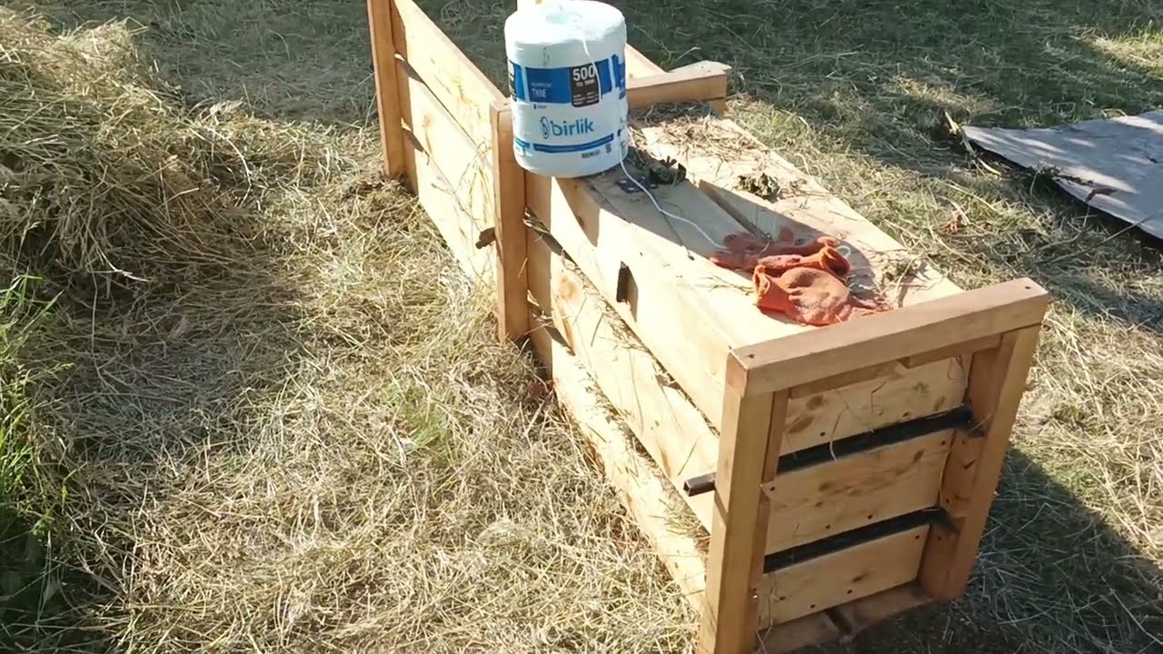 Самодельный пресс после 100тюков.Отзыв