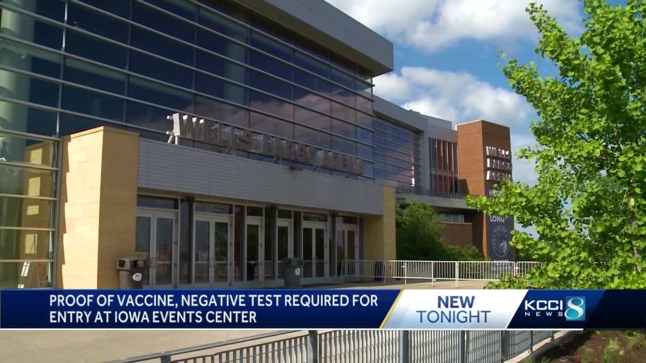 Proof of vaccination, negative COVID-19 test required for Des Moines concert