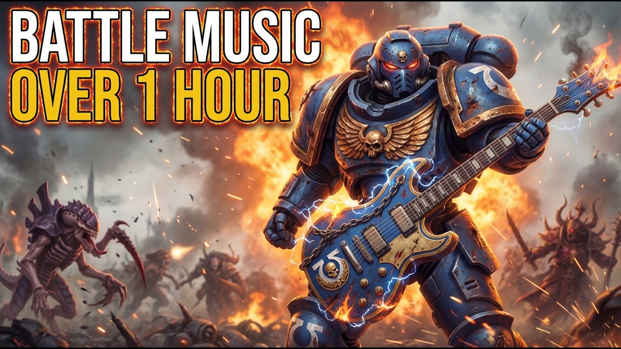 Warhammer 40K Battle Music ⚔️ Epic Space Marine & Chaos Combat Mix (1 Hour)