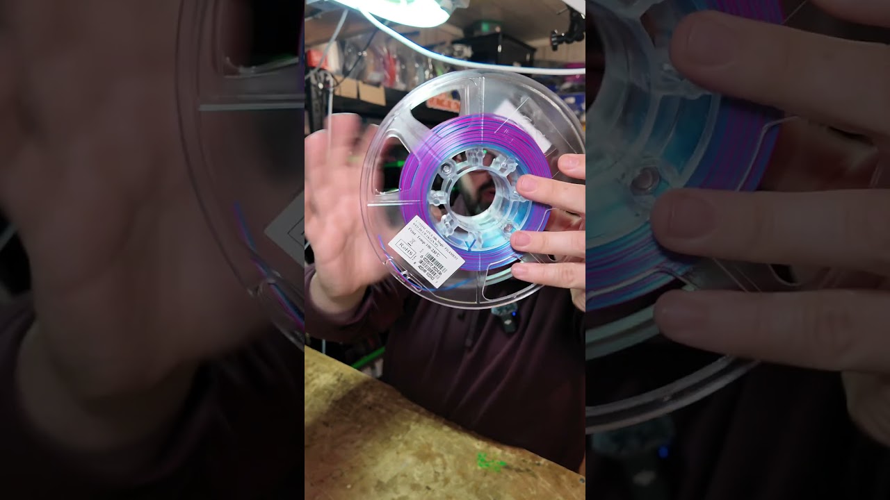 🔵🔴 eSun Dual-Colour Silk PLA (Blue, Red) Filament | 3/1000 