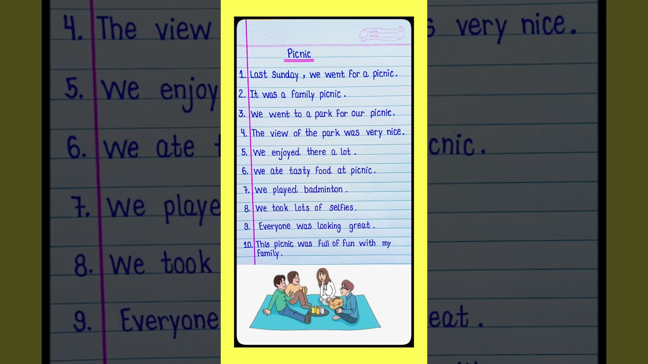 10  Lines Essay On Picnic In English/Essay On Picnic/Picnic Essay/Essay On Picnic In English