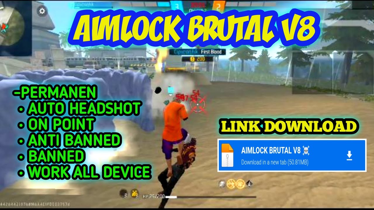 ‼️NEW UPDATE || AIMLOCK BRUTAL V8 ☠️ || WORK FF BIASA & FF MAX || ANTI BANNED NO BLACKLIST 