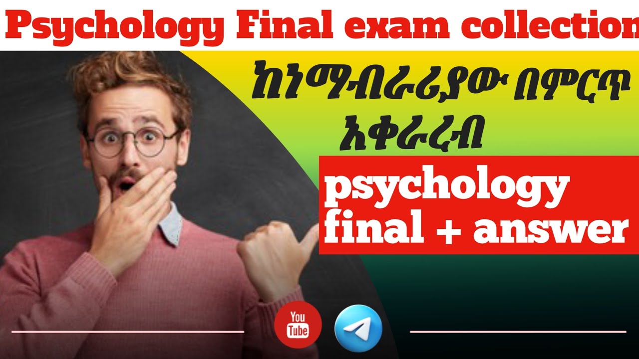 🛑 General psychology final exam collection for freshman students with answer and explanation 