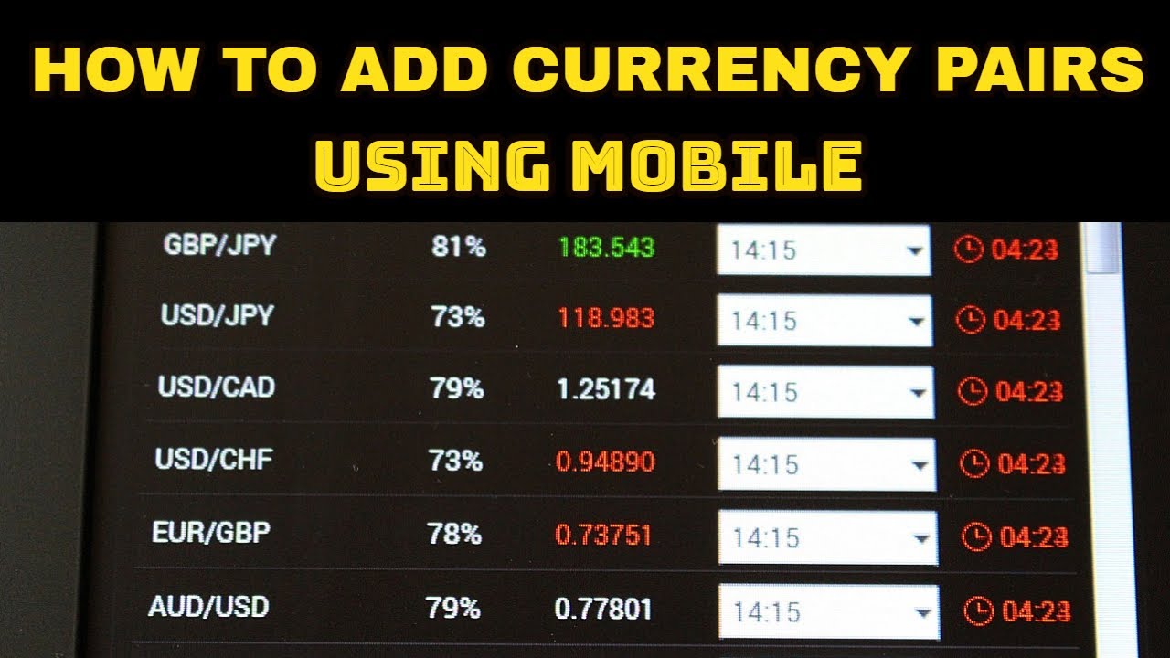 How to Add Currency pairs in MT4 and MT5 using Mobile/ Forex Trading using Mobile