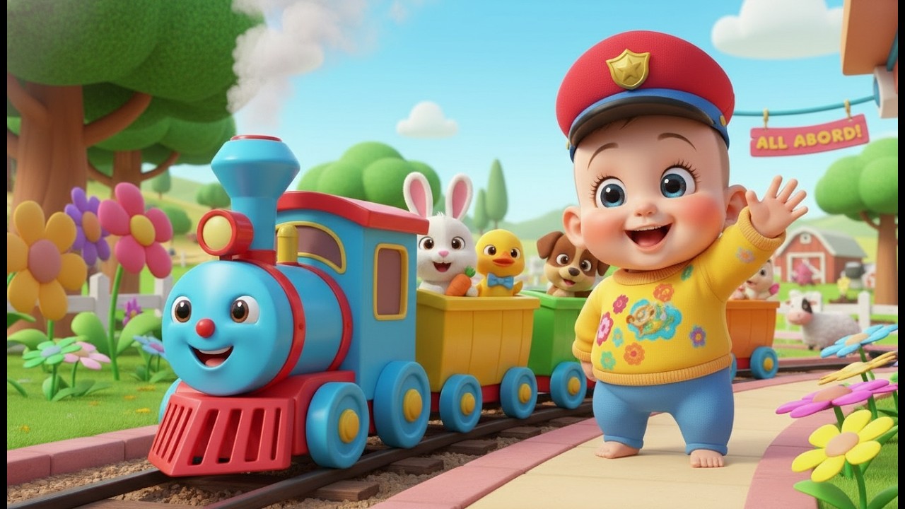 🎵 Paseo en Tren Choo Choo 🚂 Canción Infantil Divertida en Español Para Niños