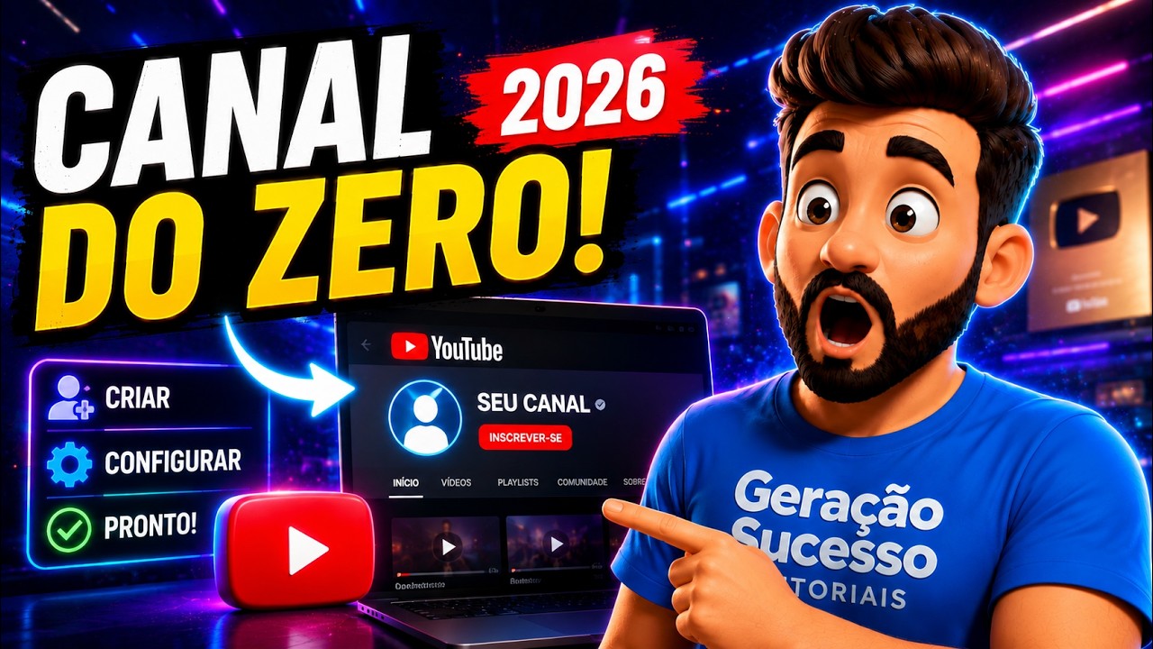 Como Criar e Configurar um Canal do Zero 2026