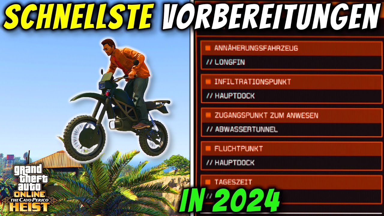 Der SCHNELLSTE WEG für ALLE Cayo Perico Heist VORBEREITUNGEN als SOLO Spieler in GTA Online 2024
