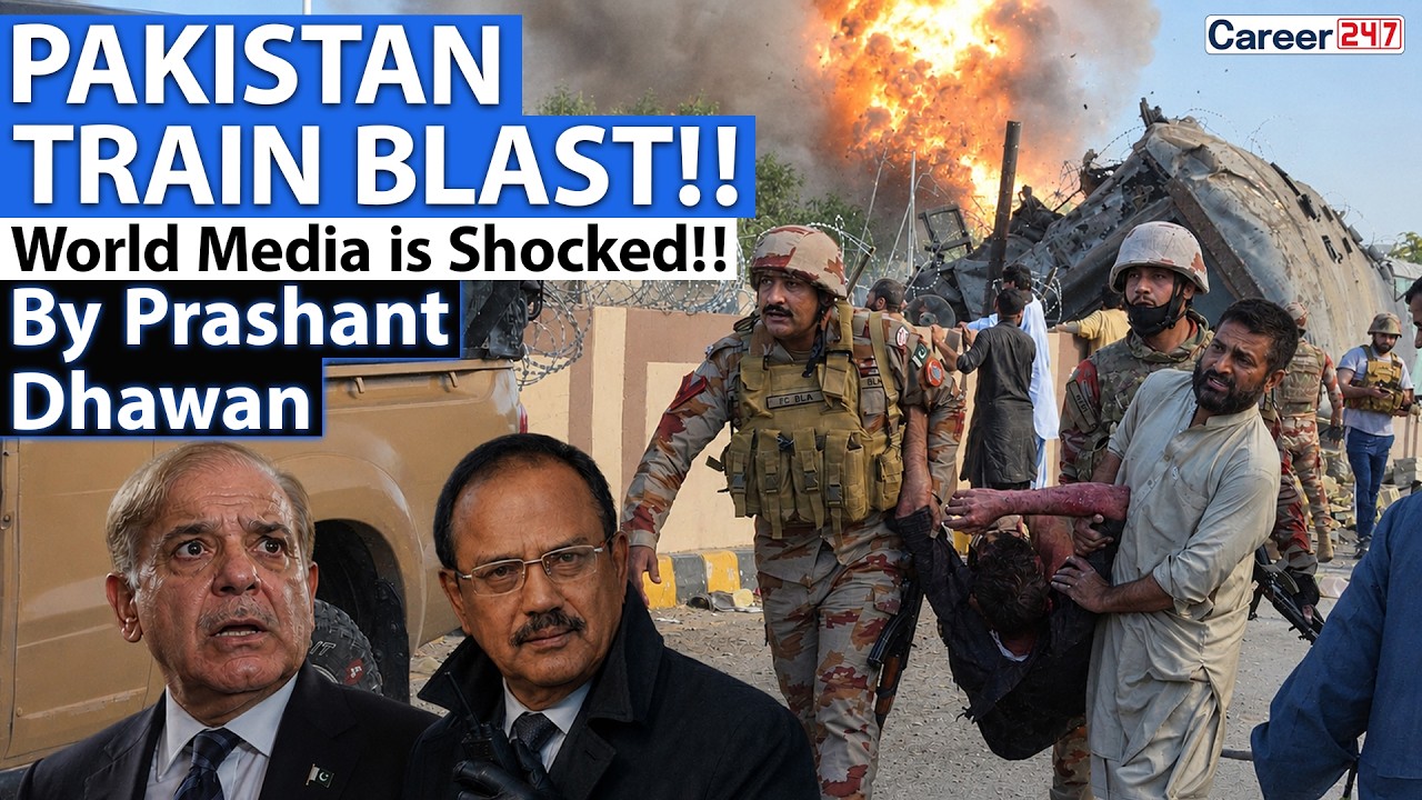 PAKISTAN TRAIN BLAST SHOCKS WORLD MEDIA | US Project in Balochistan in Danger | By Prashant Dhawan