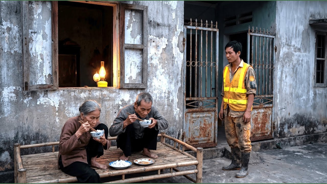 Chủ Tịch Giả Nghèo Về Quê, Chết Lặng Trước Mâm Cơm Chỉ Có Cơm Nguội Với Muối Vừng Của Cha Mẹ Già
