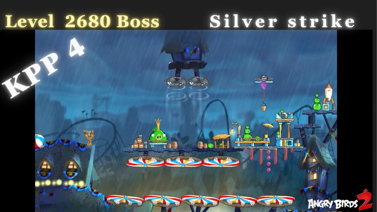 Angry Birds 2 Ab2 King Pig Panic 4 Boss 2680 Silver strike 3/1/26 #ab2