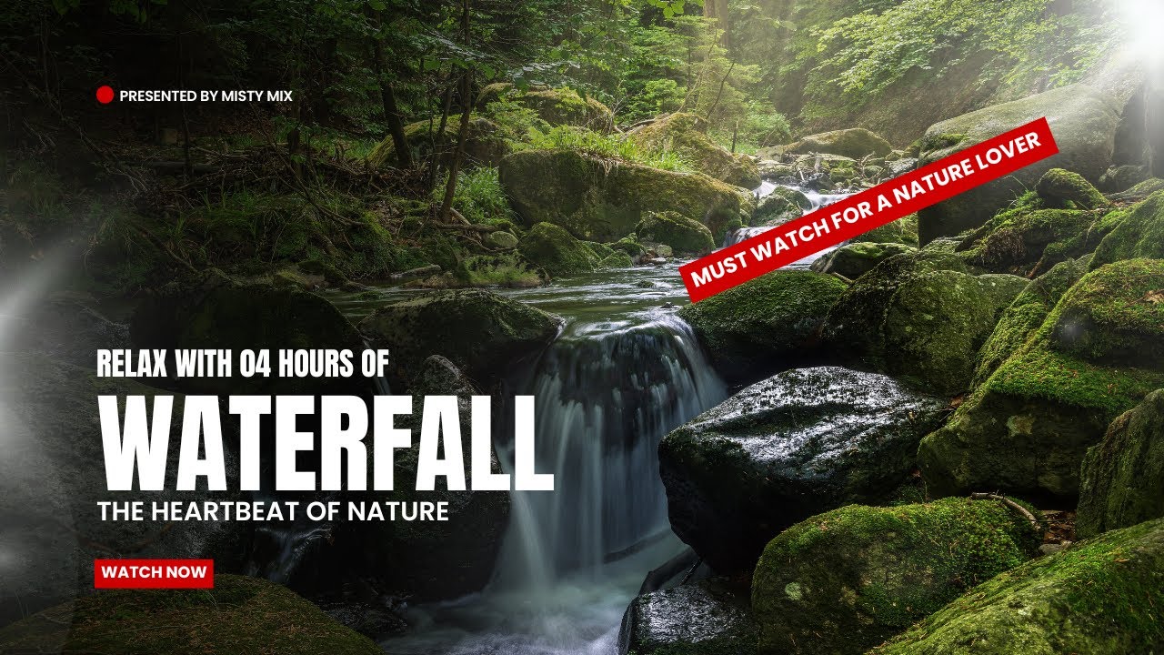 Fall Asleep Fast | Relaxing Waterfall Sounds for Deep Sleep| Instant Calm