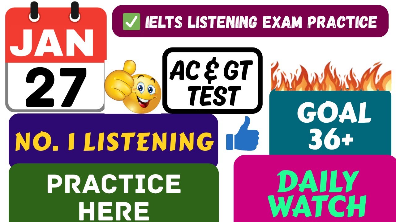 IELTS Listening Test with Answers | Boost Your Band Score Today | 27.01.2026
