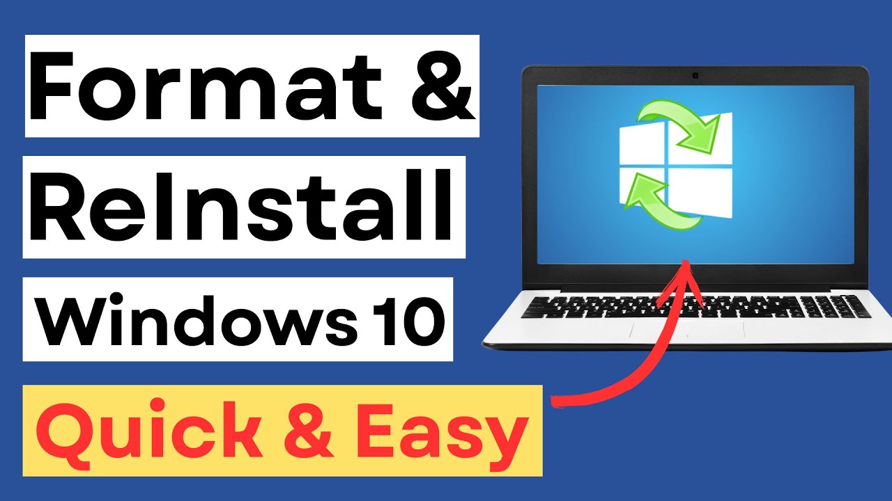 Format your PC and reinstall Windows 10