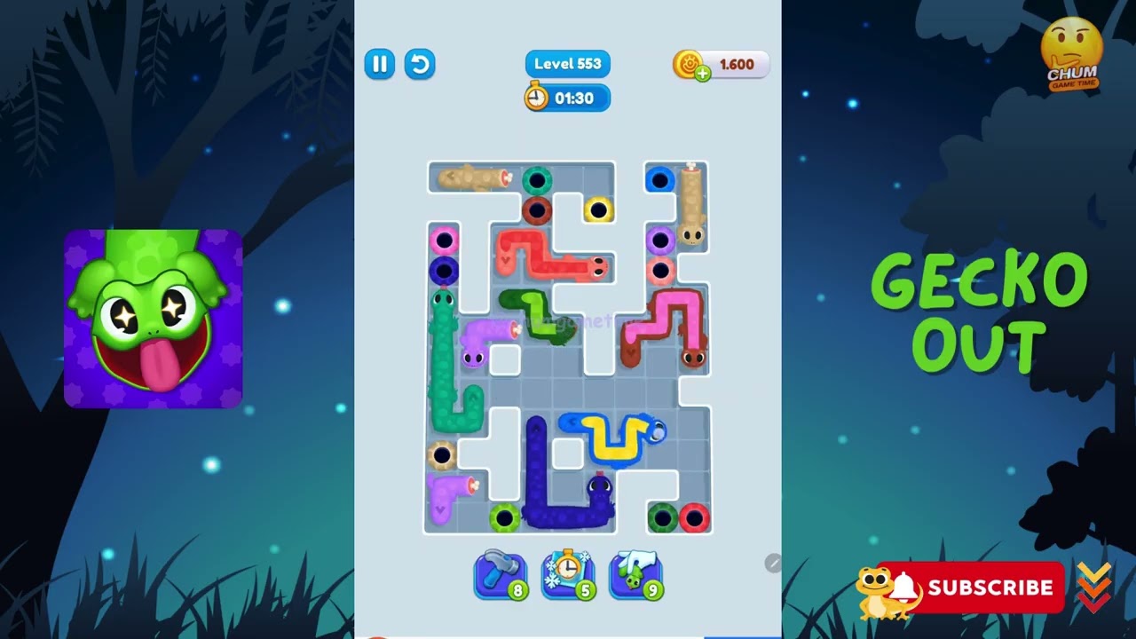 Gecko Out - Level 551, 552, 553, 554, 555 - Gameplay walkthrough