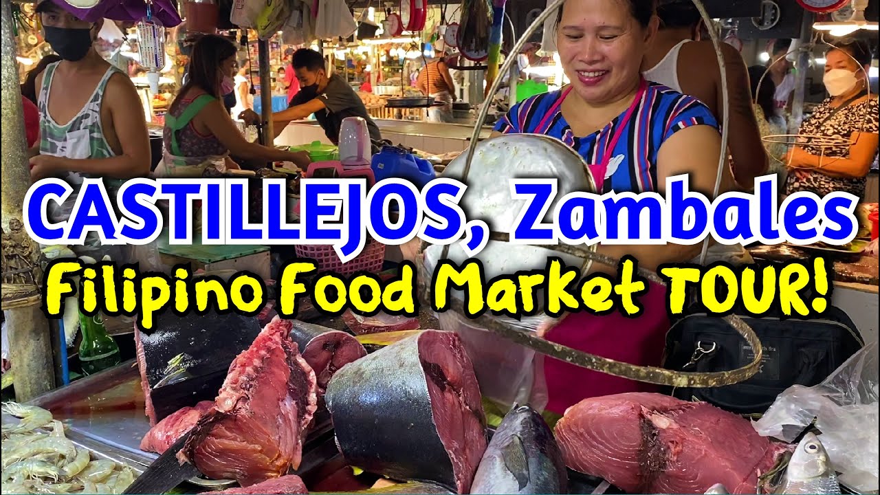 Filipino Food Market Tour in CASTILLEJOS, ZAMBALES | Exploring the PALENGKE of Zambales, Philippines