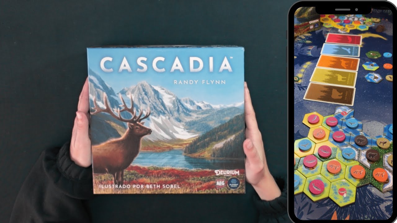 PARTIDA CASCADIA Y CÓMO JUGAR | Juego de mesa colocación de losetas