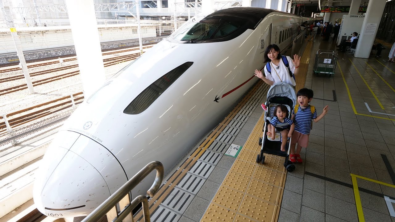 九州新幹線800系つばめにのってきた ミッキーラッピング