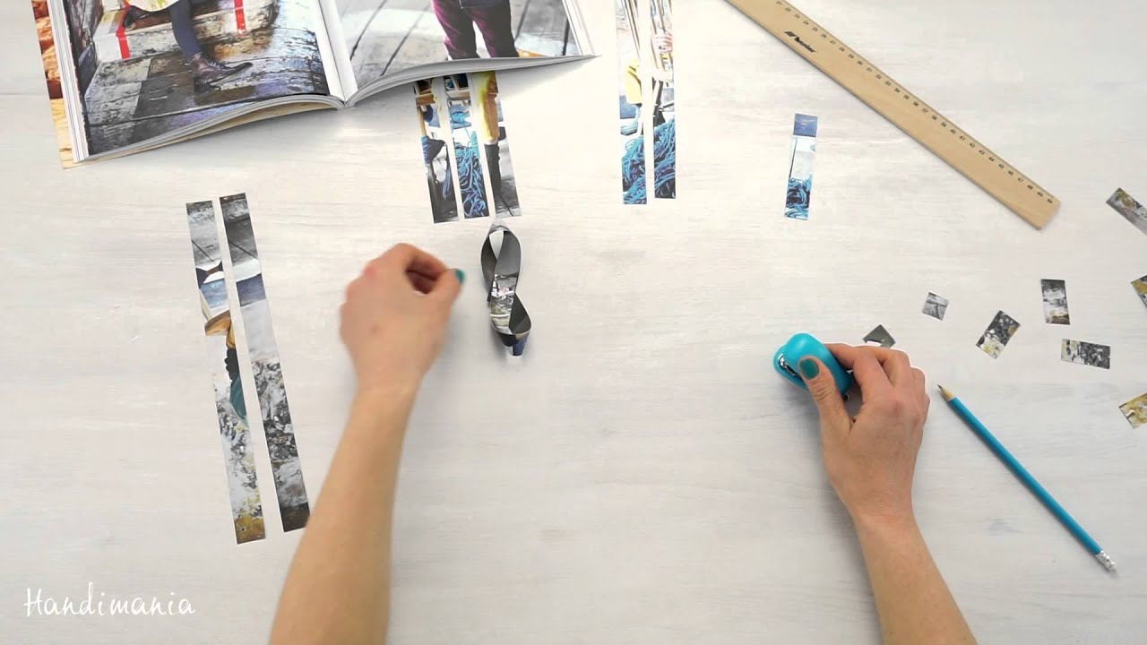 Upcycled Magazine Page Gift Bow