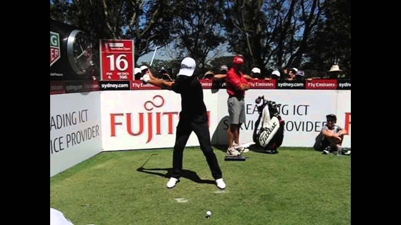 Adam Scott golf swing (drivers) - Emirates Australian Open, November 2015.