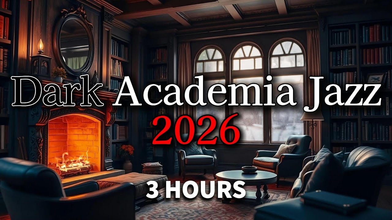Dark Academia Jazz 2026  3 Hours of Moody Classical Jazz for Studying, Reading & Focus