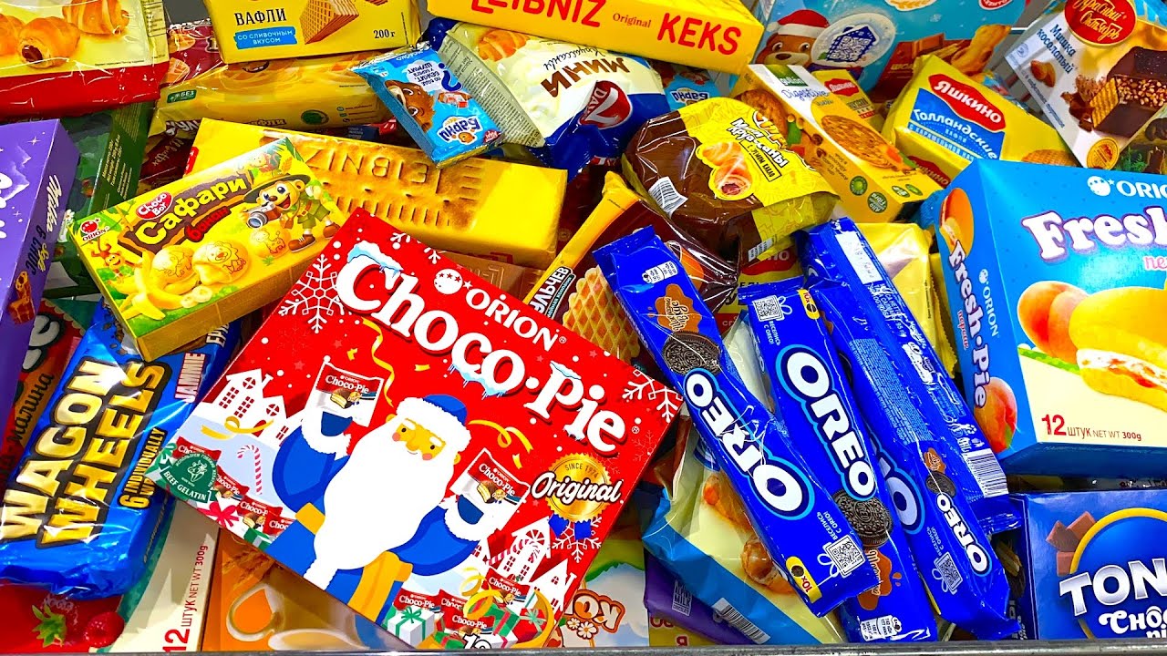Много Конфет и Сладостей ❤️ Мега Шоппинг! Choco-Pie, Oreo, Tuc, Shopping a lot of candy and Cookies