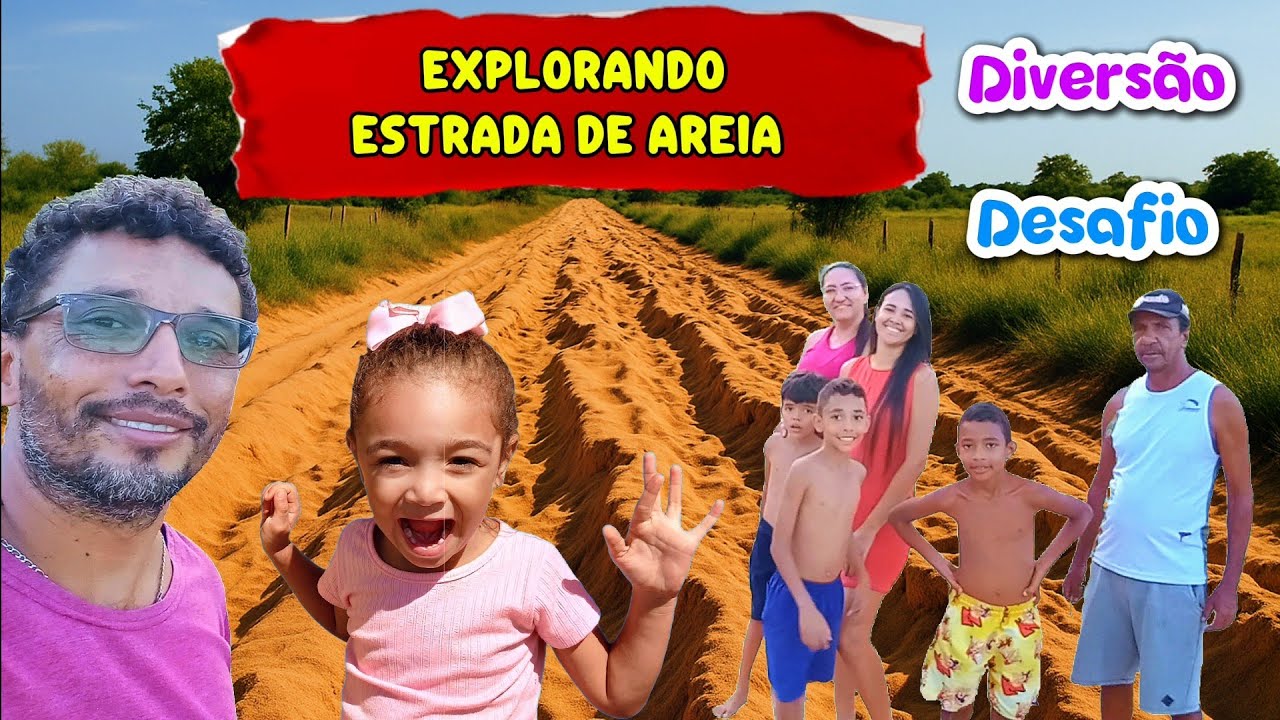 ⭐️ Brincadeiras e Desafio na Estrada de Areia| Aventura na Ro&ccedil;a com Heithor e Maria Jullia!