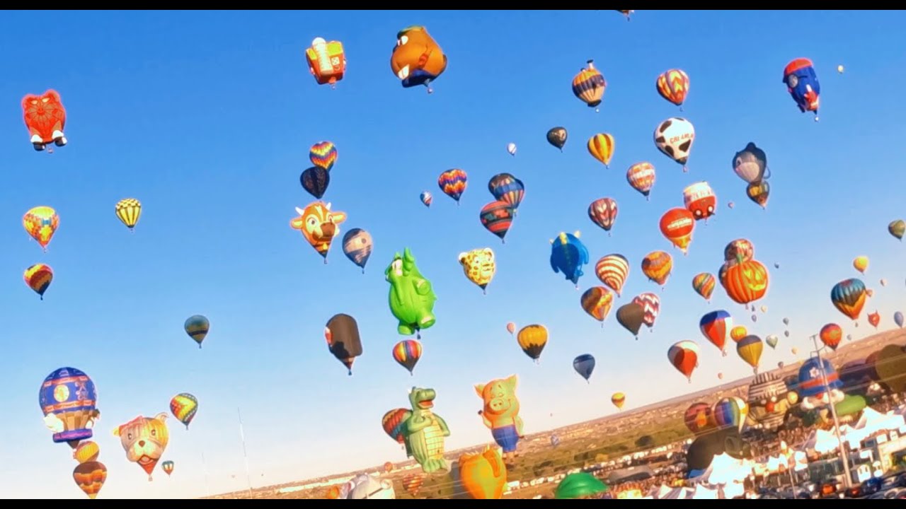 2023 Albuquerque International Balloon Fiesta Special Shapes Rodeo, Fly Over, Glowdeo and fireworks