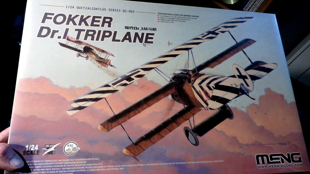 Fokker Dr1 1/24 scale by Meng 3ème partie.
