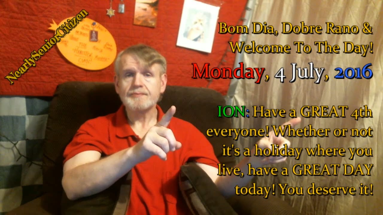 Welcome To INDEPENDENCE DAY in The USA! Monday, 4 July, 2016