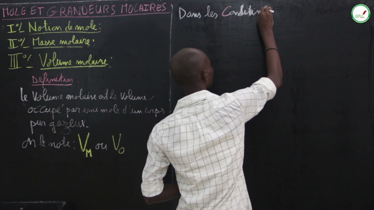 Cours - Quatrième -  Physique / Chimie : Mole et Grandeurs Molaires / M. Tamba / Suite 2