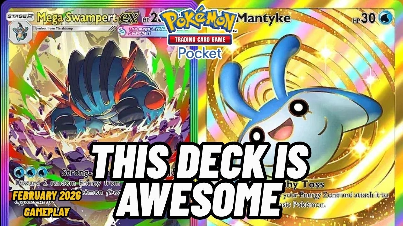 Hydro Hammer! MEGA SWAMPERT ex & MANTYKE Crush Every Opponent! | Pokemon TCG Pocket