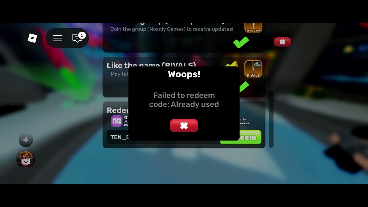How to get the new free skin in rivals!