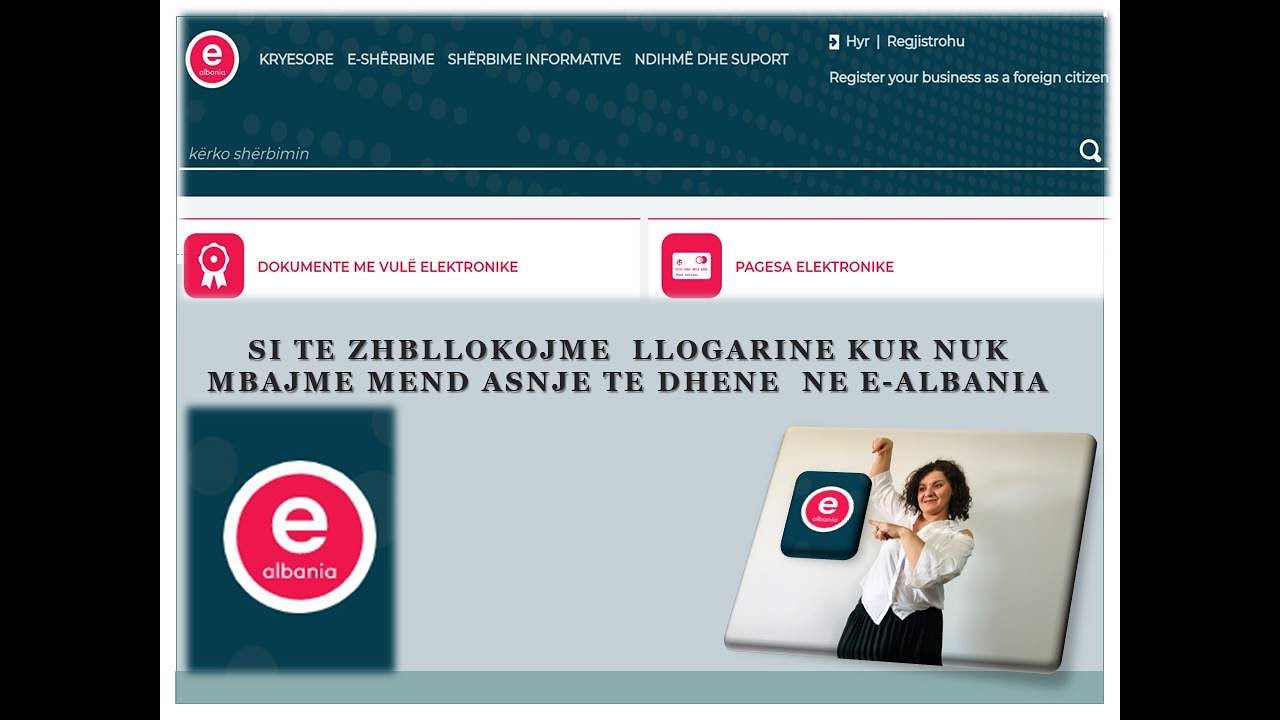 Si te zhbllokojme llogarine e-albania  kur  NUK mbajme mend asnje te dhene?