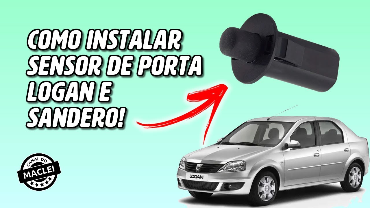 COMO INSTALAR SENSOR ABERTURA PORTA LOGAN SANDERO