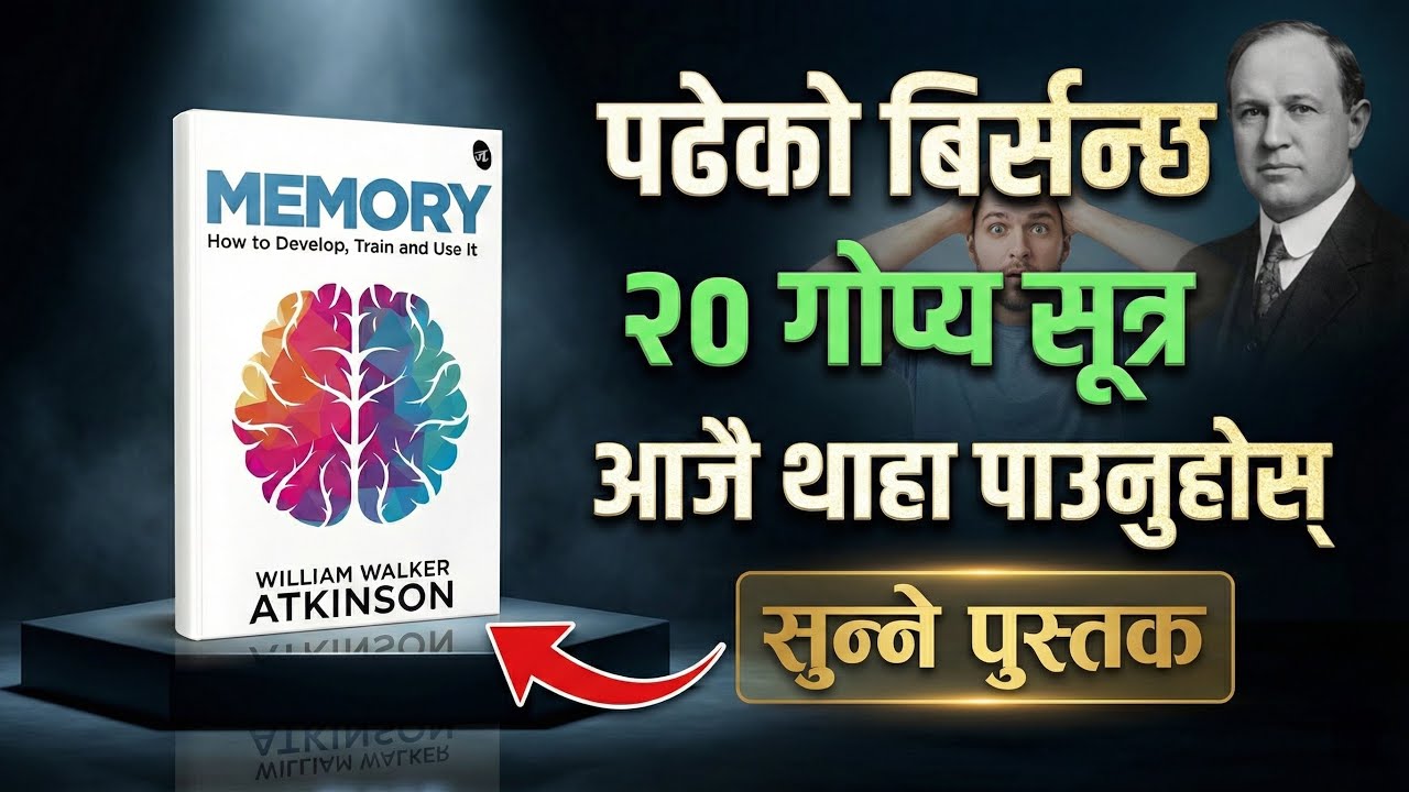 पढेको कुरा कहिल्यै नबिर्सने तरिका | Memory by William Walker Atkinson | Audio Book Summary in Nepali