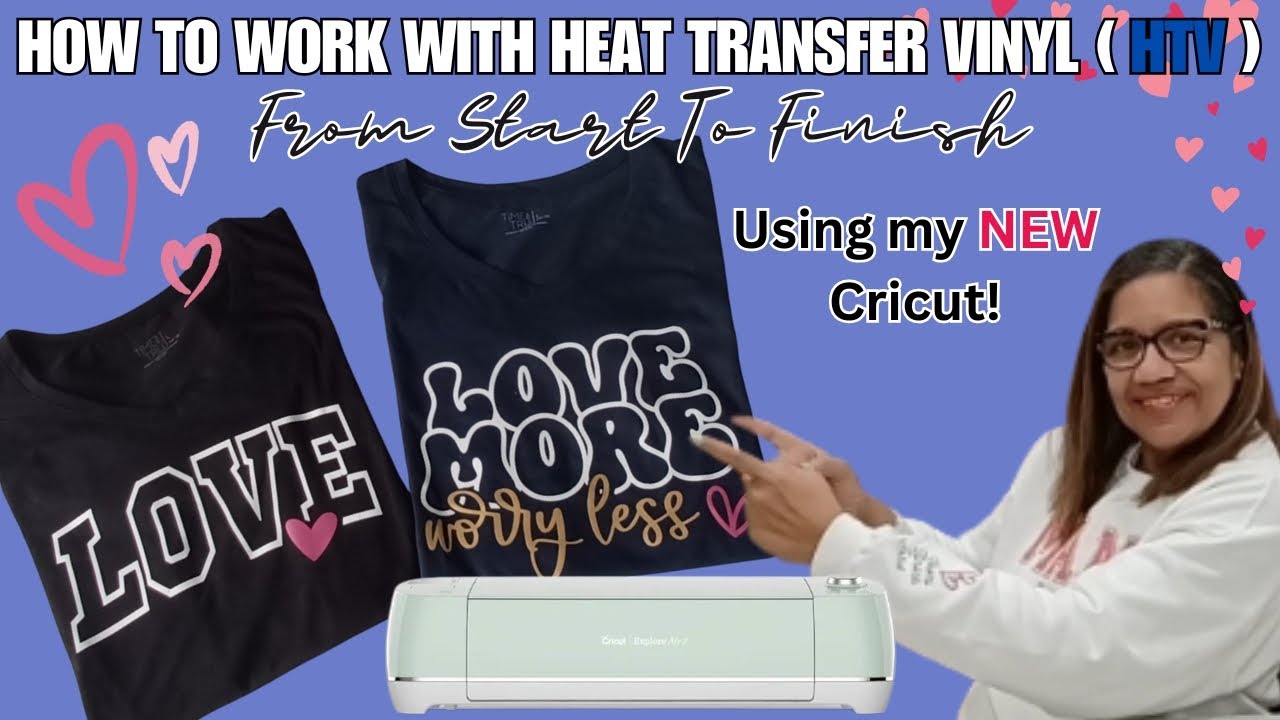 How To Work With (DTF) Heat Transfer Vinyl | From Start To Finish| Using My New Cricut Cutter!