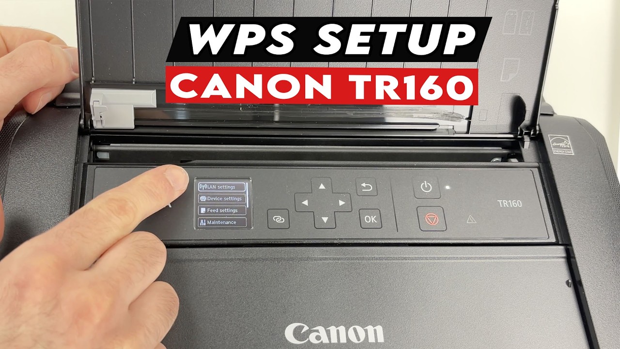 Canon PIXMA TR160 : How to Use WPS to Connect to a Wifi Network