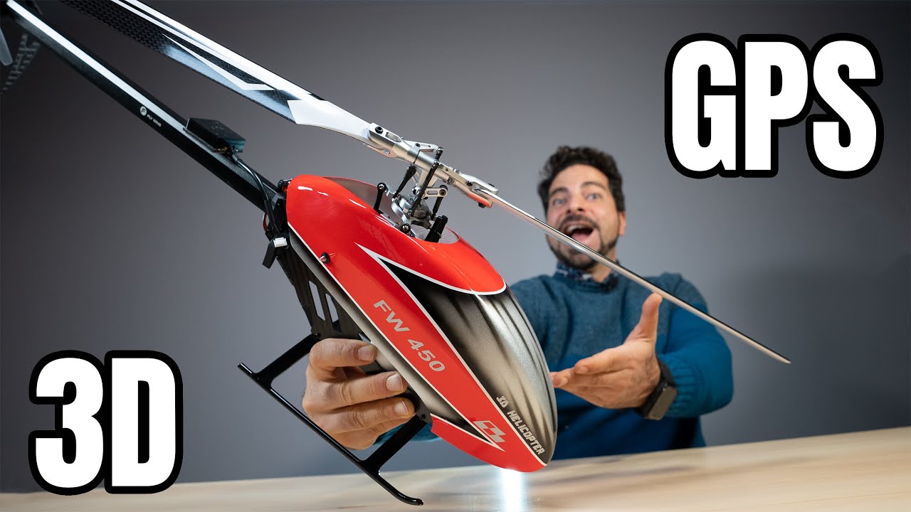 Elicottero Acrobatico 3D con GPS Flywing FW450L V2.0 - Unboxing e montaggio