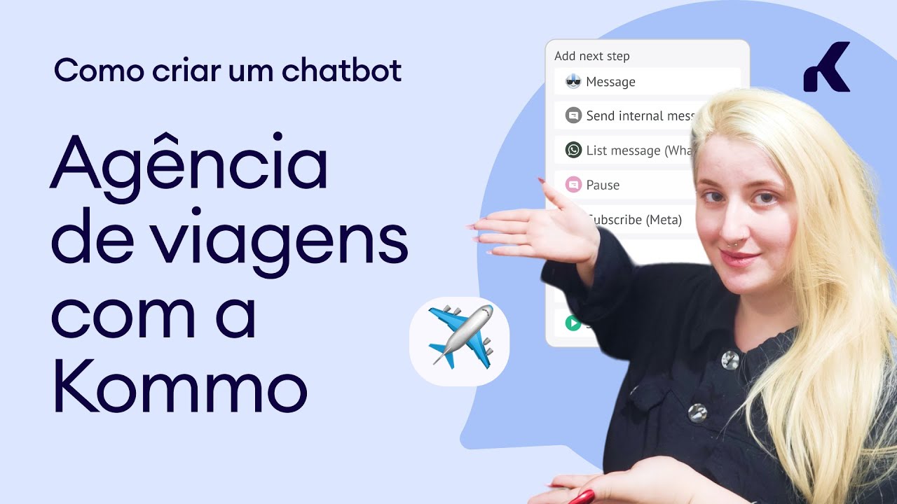 Como criar um chatbot para agência de viagens com a Kommo