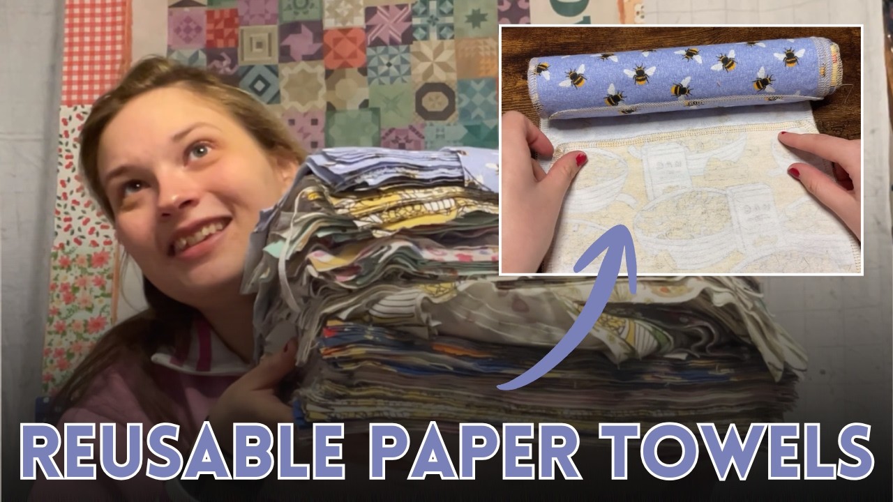 Serger Project: Reusable Paper Towels (Trend Test!)