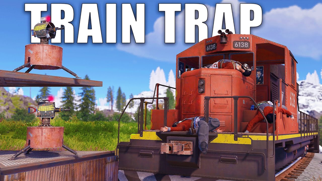 i made a train trap...