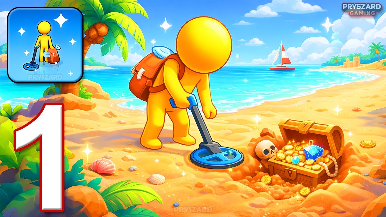 Treasure Catcher - Gameplay Walkthrough Part 1 - Find Treasures Earn Money (iOS, Android)