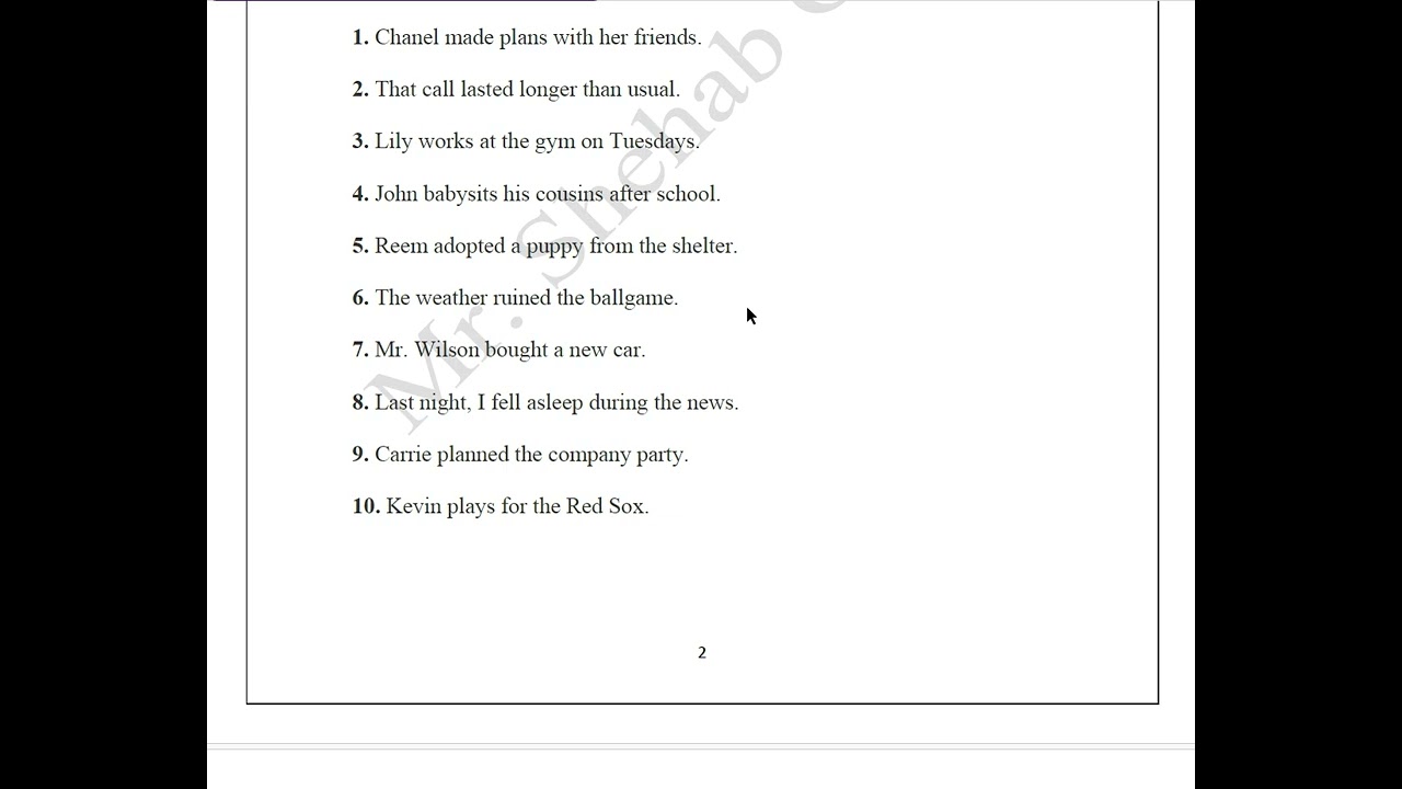 Transitive and Intransitive verbs for the middle and high school students