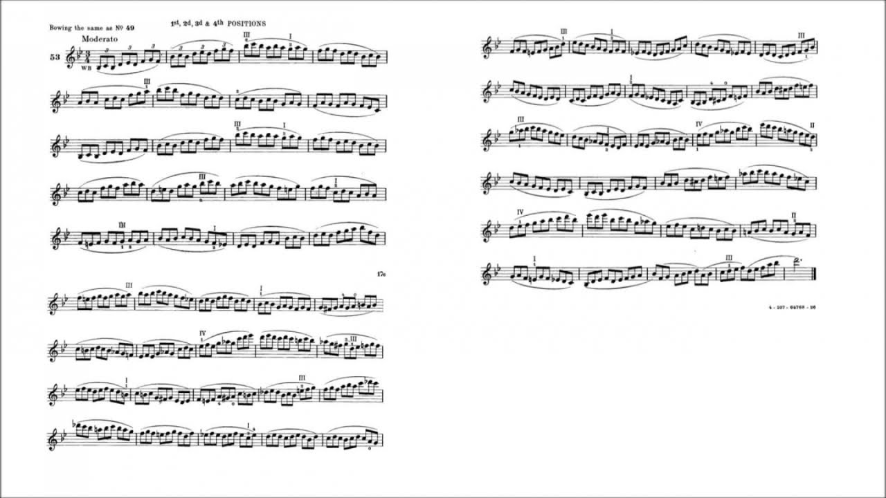 Hans Sitt - Studio n. 53 op. 32 (didattica violino)